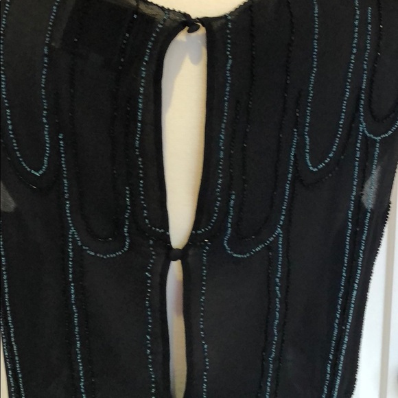 3.1 Phillip Lim Beaded Silk Chiffon Top - Picture 7 of 12